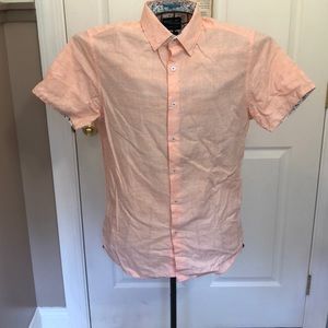 Denim & Flower slim fit solid button up